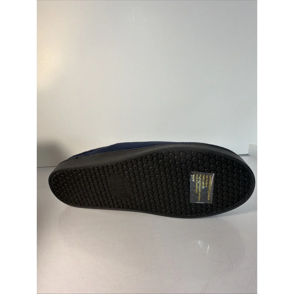 New King Size Comfortable Navy Clog Slip On Slippers Size 10W Men Soft Padding